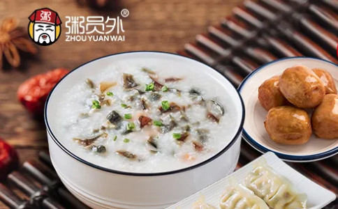粥店產品之皮蛋瘦肉粥